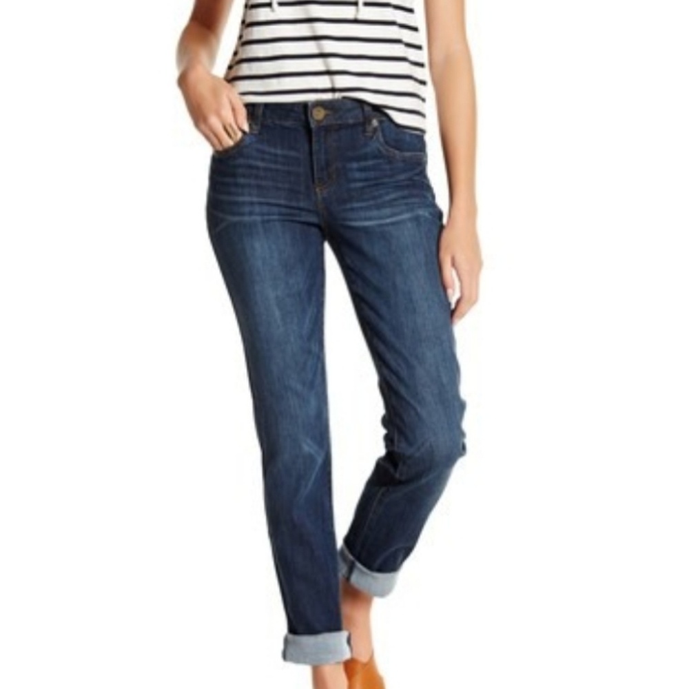 Kut From The Kloth Katy Boyfriend Dark Wash Jeans